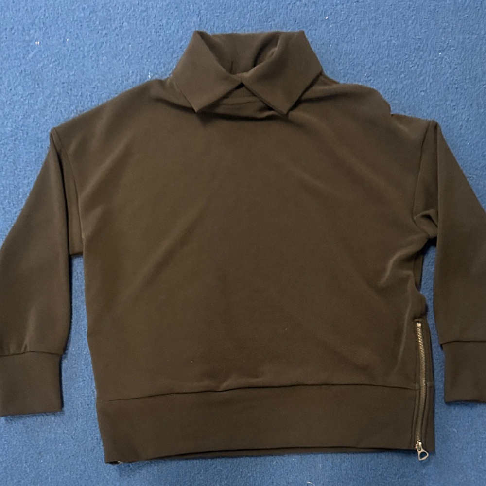 Simply Vera Vera Wang Brown Cowl Neck Sweater